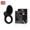 Cock ring, with on-contact vibrator, 100% silicone
