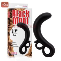 Two-Finger G-Spot Plug Black Mount Black