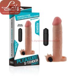 Pleasure ExtenderSleeve Vibro Flesh 3 inch