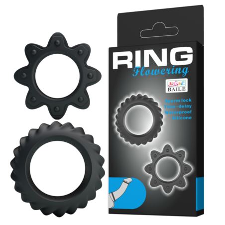 Ring Flowering 2x ring BLACK