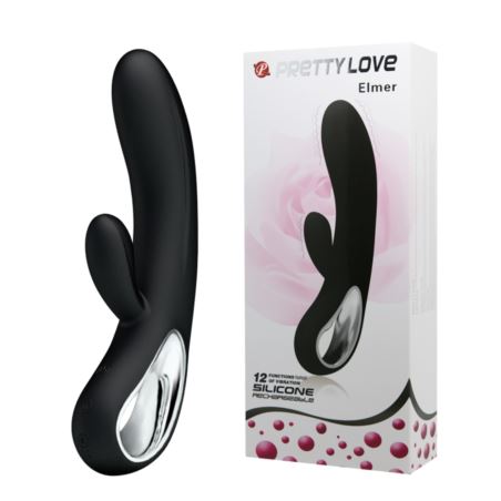 Pretty Love Elmer Clit vibrator rechargeable Black