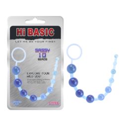 Hi-BASIC SASSY Anal Beads-Blue