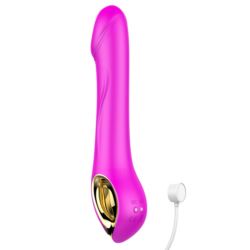 Wibrator G spot Real silicone USB fiolet